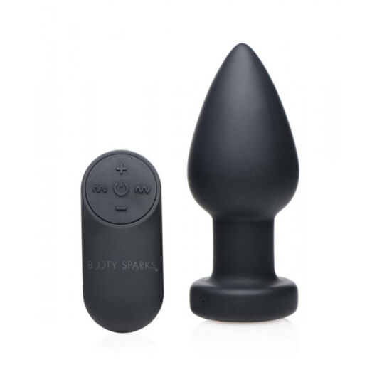 Booty Sparks Vibrating Butt Plug With LED Light - Large