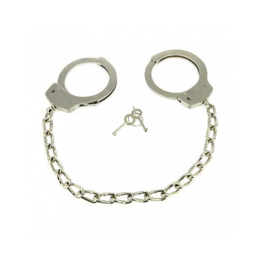 RIMBA - METAL POLICE ANKLECUFFS WITH CHAIN