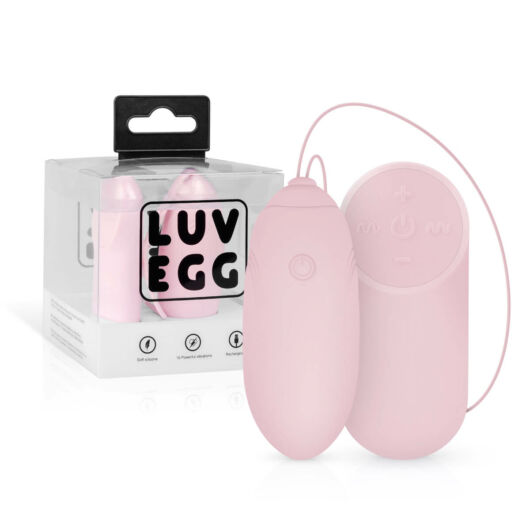 LUV EGG – nabíjacie vibračné vajíčko na diaľkové ovládanie (ružové)