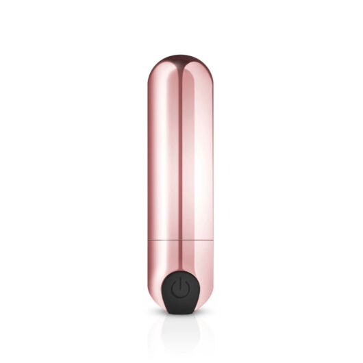 Rosy Gold Bullet - dobíjací mini vibrátor s guľôčkou (ružovo zlatý)