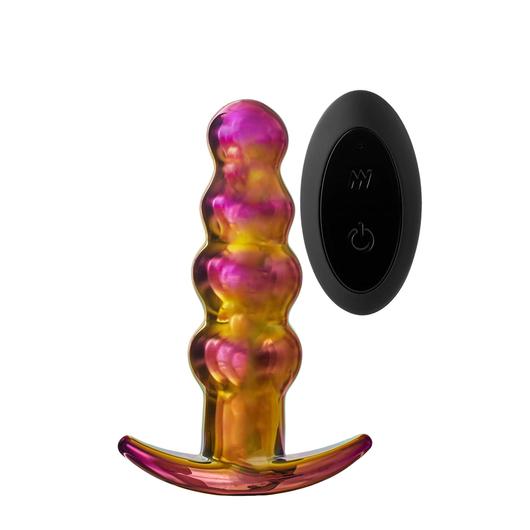 GLAMOUR GLASS REMOTE VIBE BEADED PLUG