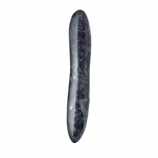 Laid D.1 - ručne vyrezávané nórske dildo z mesačného kameňa (čierne)
