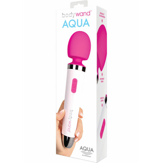 Bodywand Aqua Wand - vodotesný masážny vibrátor (pink-biely)