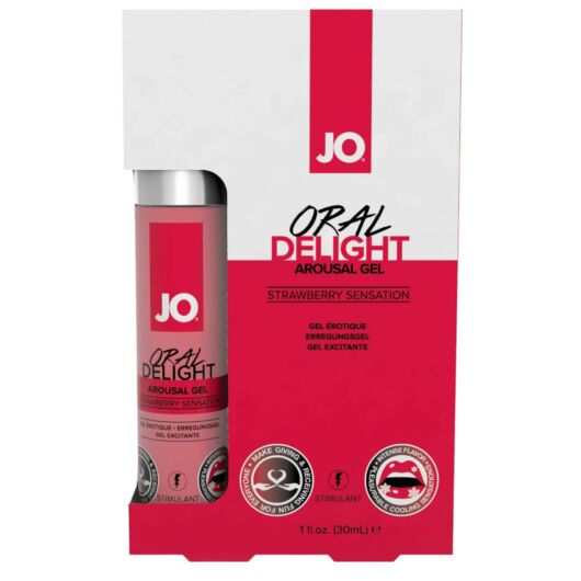 System JO Oral Delight – ochladzujúci, jedlý lubrikant – jahoda (30ml)
