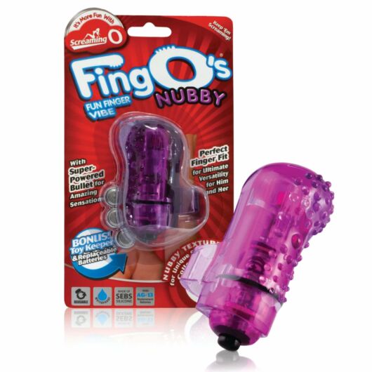 Screaming O Fingo's Nubby - vibrátor na prst (fialový)