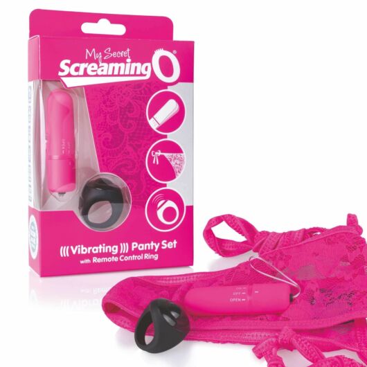 MySecret Screaming Pant - vibračné nohavičky na diaľkové ovládanie - ružové (S-L)