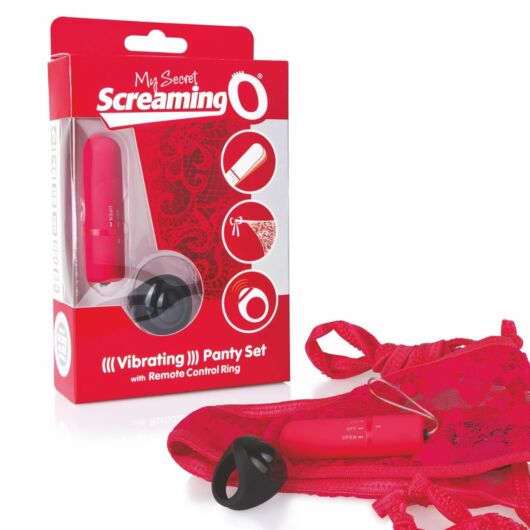 MySecret Screaming Pant - vibračné nohavičky na diaľkové ovládanie (červené)
