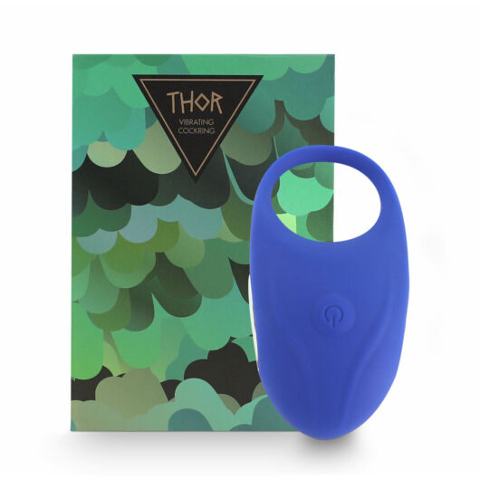 FeelzToys Thor Cockring - nabíjací vibračný krúžok na penis (modrý)