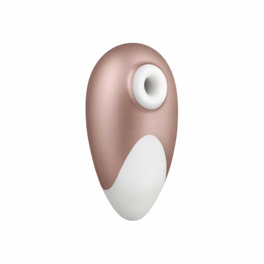 Satisfyer Deluxe - vodotesný nabíjací vibrátor na klitoris (béžovo biely)