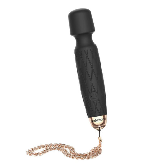 Bodywand Luxe - dobíjací mini masážny vibrátor (čierny)