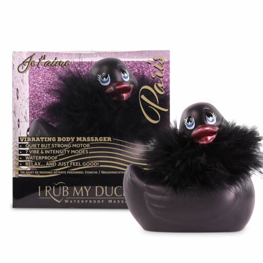 My Duckie Paris 2.0 - vibrátor na klitoris - hravá vodotesná kačička (čierna)