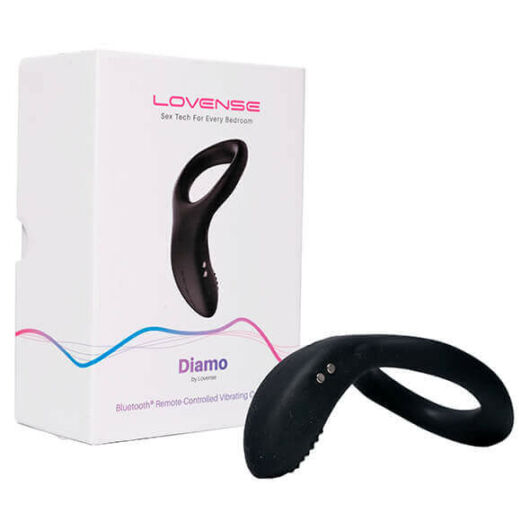 LOVENSE Diamo - inteligentný dobíjací vibračný krúžok na penis (čierny)