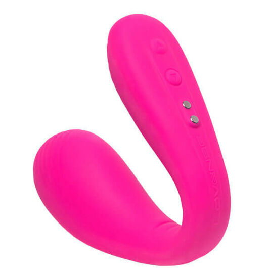 LOVENSE Dolce - inteligentný, nabíjací párový vibrátor (ružový)