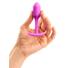 Obraz 4/5 - b-vibe Snug Plug 1 – análne dildo s vnútornou váhou (55g) – ružové