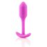 Obraz 1/6 - b-vibe Snug Plug 1 – análne dildo s vnútornou váhou (55g) – ružové