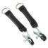 Obraz 3/8 - ZADO - leather strap, wide breast clip (black) - 1pair