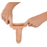 Obraz 8/12 - Realistixxx - návlek na penis s krúžkom na semenníky - 16cm (telová farba)