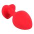Obraz 4/8 - You2Toys Plug Medium - análne dildo s čiernym kamienkom v tvare srdca (červené) - stredné