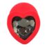 Obraz 6/8 - You2Toys Plug Medium - análne dildo s čiernym kamienkom v tvare srdca (červené)  - stredné