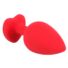 Obraz 4/8 - You2Toys Plug Large -  análne dildo v tvare srdca s čiernym kamienkom ( červené) - veľké