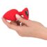 Obraz 7/8 - You2Toys Plug Large -  análne dildo v tvare srdca s čiernym kamienkom ( červené) - veľké