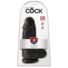 Obraz 1/5 - King Cock 9 - adhesive sole, testicle dildo (23cm) - black