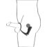 Obraz 10/10 - Black Velvet - nabíjací silikónový análny vibrátor s krúžkom na penis (čierny)