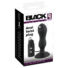 Obraz 2/9 - Black Velvet - suction foot, rotating anal vibrator (black)