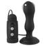 Obraz 1/9 - Black Velvet - suction foot, rotating anal vibrator (black)