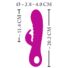 Obraz 13/13 - XOUXOU - nabíjateľný, rebrovaný vibrátor s ramenom na klitoris (ružový)