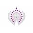 Obraz 2/3 - Súprava intímnych šperkov s trblietavými diamantmi - 3 kusy (ružovo-fialová)