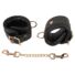 Obraz 8/10 - ZADO - genuine leather wristband with short chain (black)