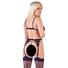 Obraz 5/5 - Cottelli - Lace-up Fringe Set (Black)