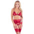 Obraz 6/13 - Abierta Fina - glitter chain lingerie set (red)
