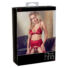Obraz 1/13 - Abierta Fina - glitter chain lingerie set (red)