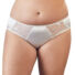 Obraz 3/5 - Cottelli Plus Size - Embroidered Lace Women's Bottom (White)