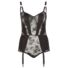Obraz 4/6 - Cottelli Plus Size - Floral garter women's body (black)