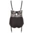 Obraz 6/6 - Cottelli Plus Size - Floral garter women's body (black)