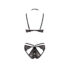 Obraz 3/4 - Abierta Fina - metal ring, lace ornament body harness body (black)
