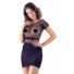 Obraz 2/4 - NO: XQSE - short-sleeved fishnet dress with thong (black)