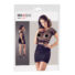 Obraz 1/4 - NO: XQSE - short-sleeved fishnet dress with thong (black)