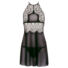 Obraz 6/8 - Cottelli - lace negligee set - black (3 pieces)