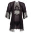 Obraz 7/8 - Cottelli - lace negligee set - black (3 pieces)