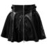 Obraz 3/6 - Black Level - zippered, lacquered mini skirt (black)
