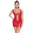Obraz 2/6 - Black Level - lace lacquer mini dress (red)