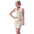 Obraz 2/4 - LATEX - latexové mini šaty bez rukávov (biele)