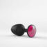Obraz 4/8 - Dorcel Geisha Plug Ruby M - ružové análne dildo s kameňmi (čierne)