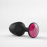 Obraz 4/7 - Dorcel Geisha Plug Ruby L - ružové análne dildo s kameňmi (čierne)