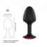 Obraz 2/4 - Dorcel Geisha Plug Ruby XL - ružové análne dildo s kameňmi (čierne)