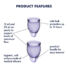 Obraz 4/5 - Satisfyer Feel Confident – súprava menštruačných kalíškov (fialová) – 2ks